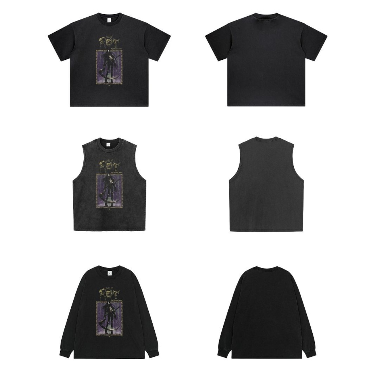 VINTAGE ストリート 鎌の女 Tシャツ T2055