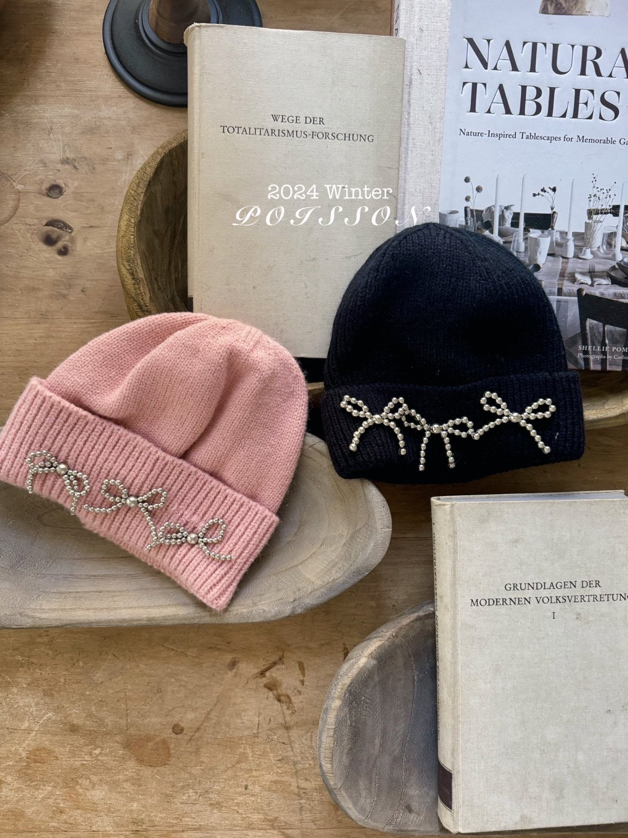 【即納】Pリボンニット帽