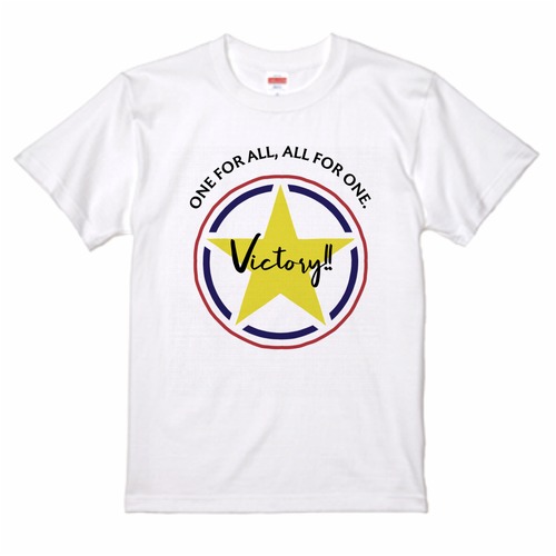 Victory ロゴ入りTシャツ ホワイト 男女兼用