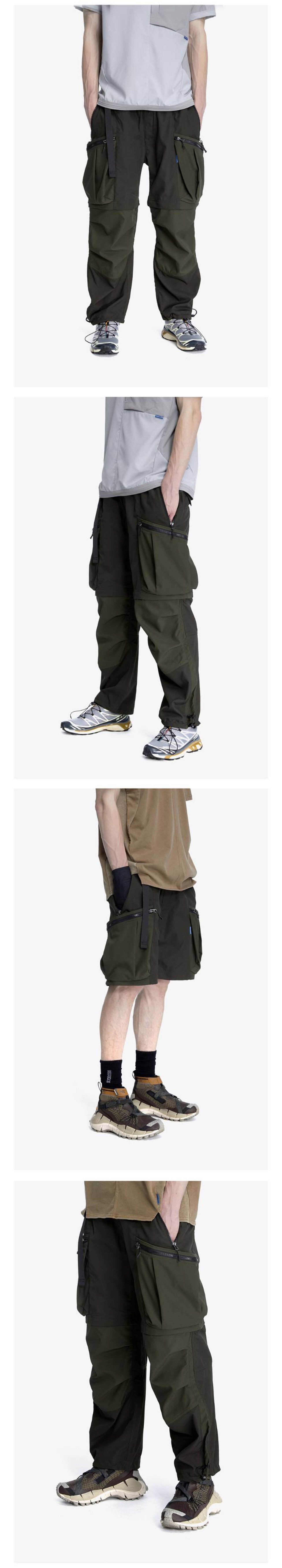 REINDEE LUSION 23SS 2in1カラーブロック防水パンツ