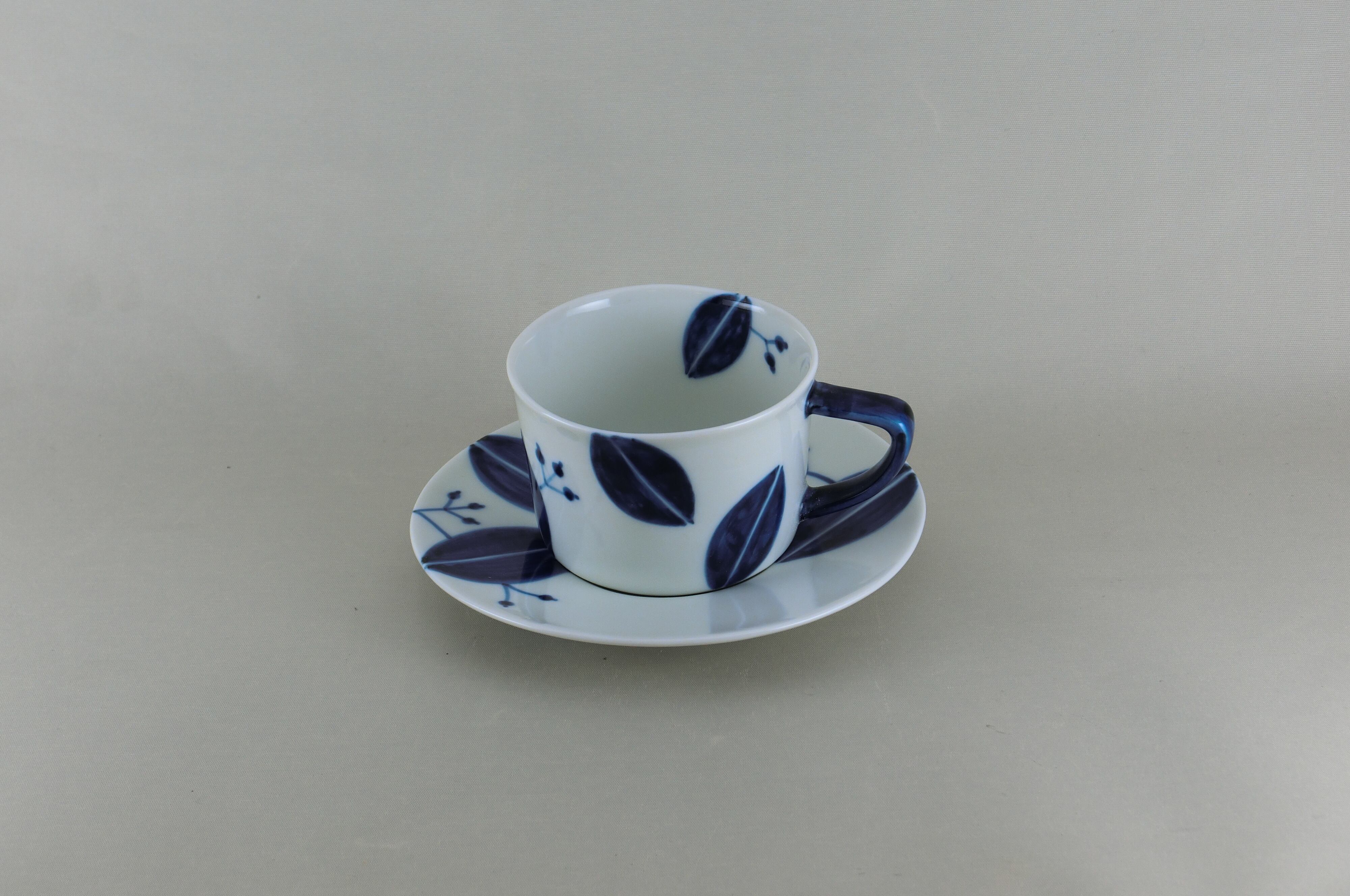 リーフシリーズ　デミスープ碗（藍）カップのみ