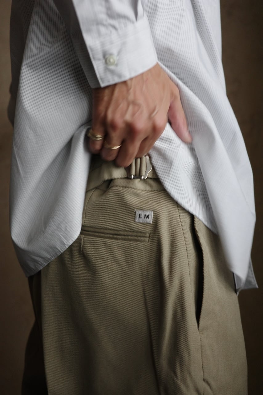 ENDS and MEANS / Wool Easy Trad Trousers | iremono