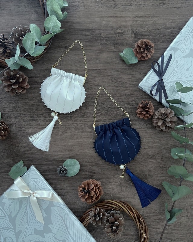 ［展示］Amulette 真珠貝のオーナメントサシェ｜ふゆのいろ