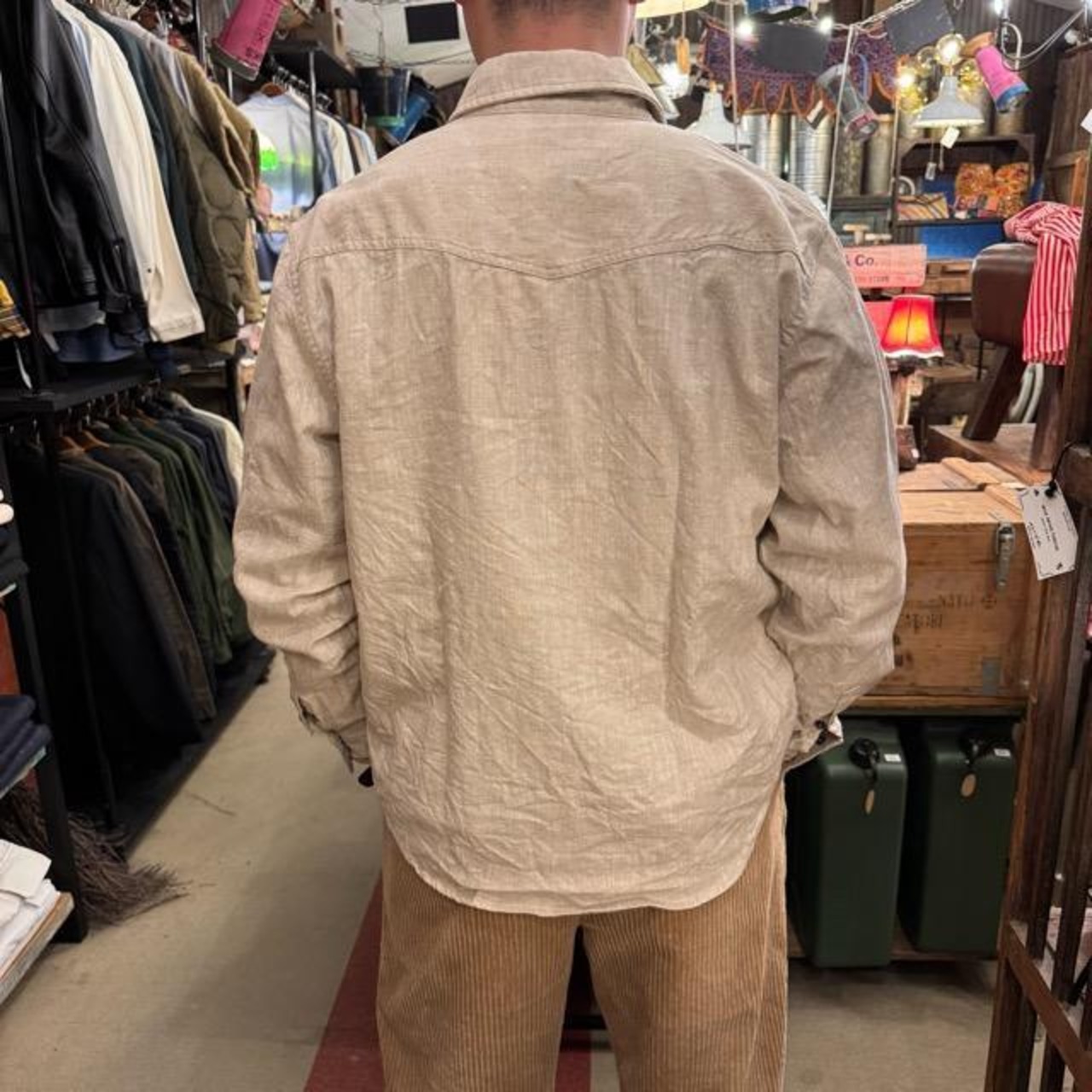 TOPANGA Men's 　ラミーコットンシャツ　羽織　リネン　コットン　通気性　春明ファッション　ゆったり　ファッション　コーデ　カジュアル　
