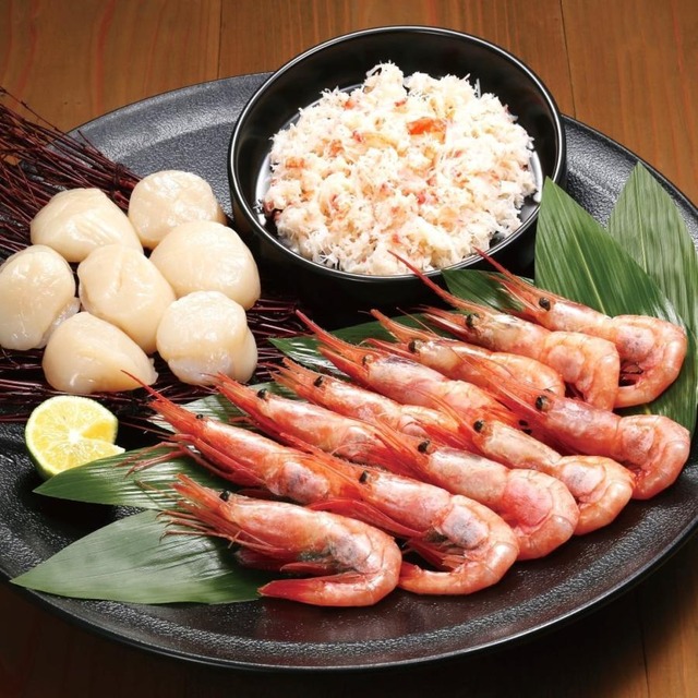 甘えび・ほたて・おおずわいがにほぐし身セット カネコメ田中水産