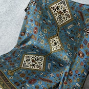 pattern silk scarf