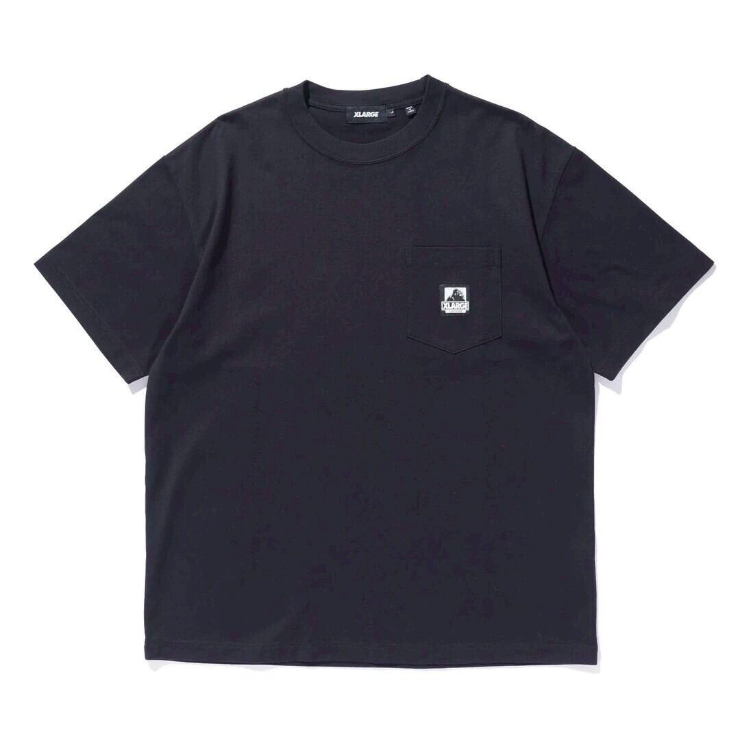 【XLARGE】OG TAG S/S POCKET TEE / BLACK【エクストララージ】