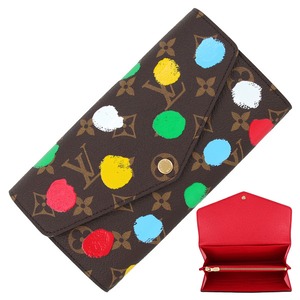 New LOUIS VUITTON ルイヴィトン LV × YK ポルトフォイユサラNM モノグラム ペインティッドドット 長財布 二つ折り 新品
