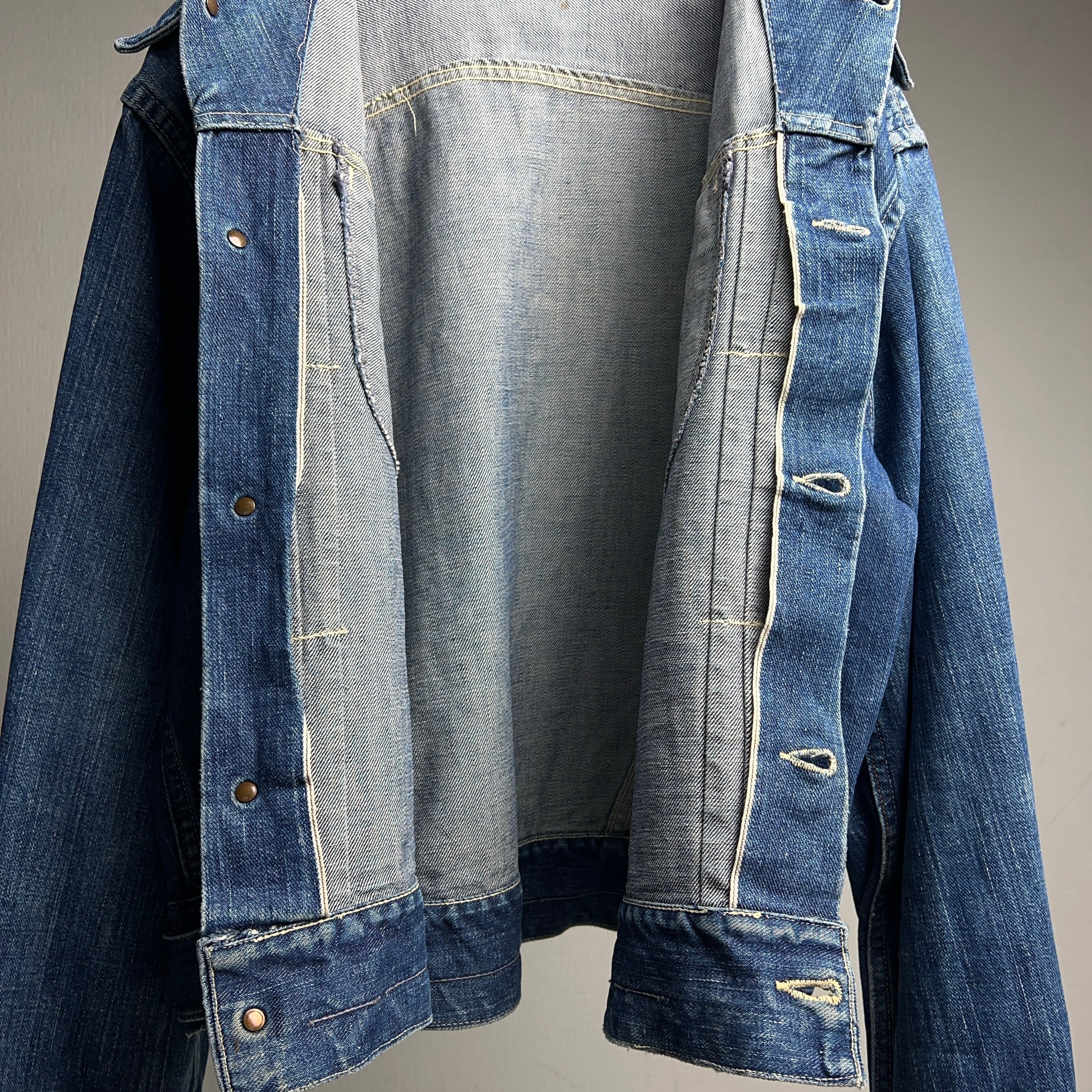1960's SEARS ROEBUCKS Pleats Denim Jacket 60年代 シアーズ ロー
