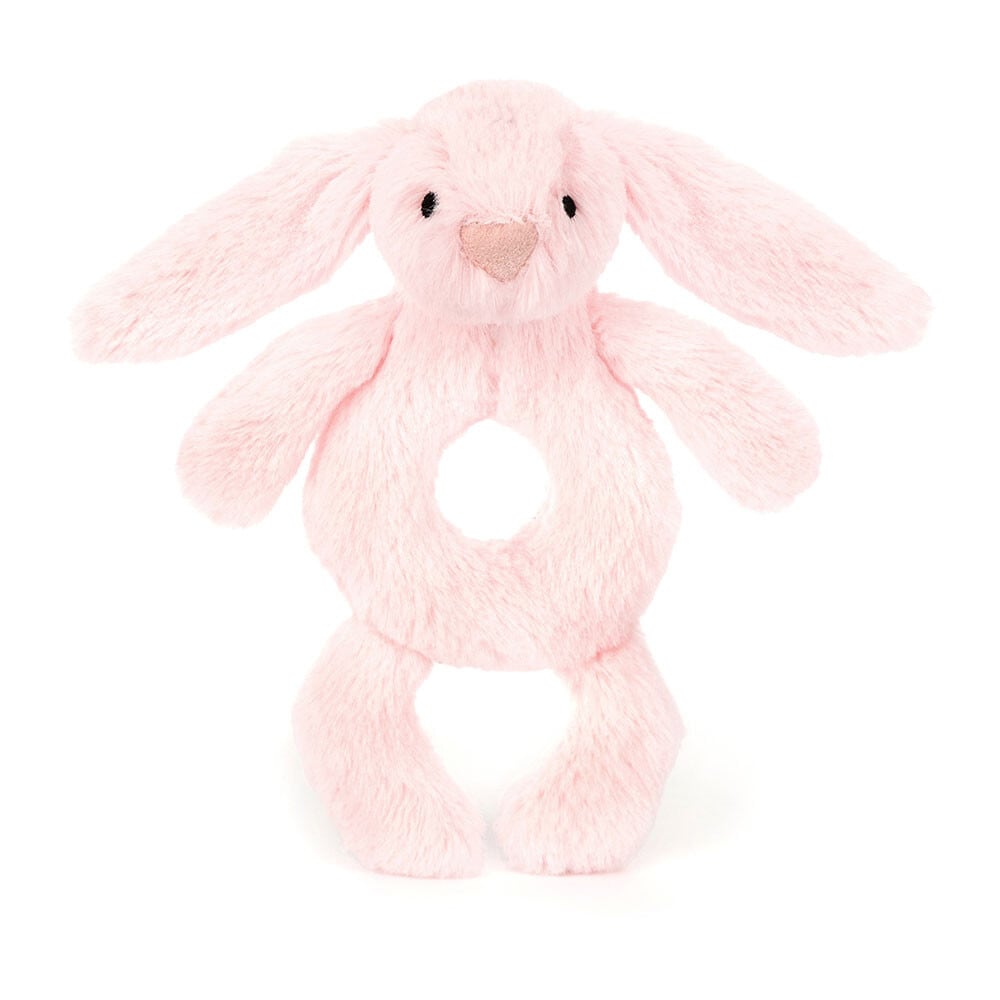 Bashful Pink Bunny Ring Rattle_BRR4BP