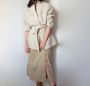 Oversized linen jacket