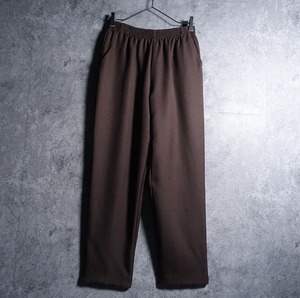 Brown Wide Tapered Easy Slacks