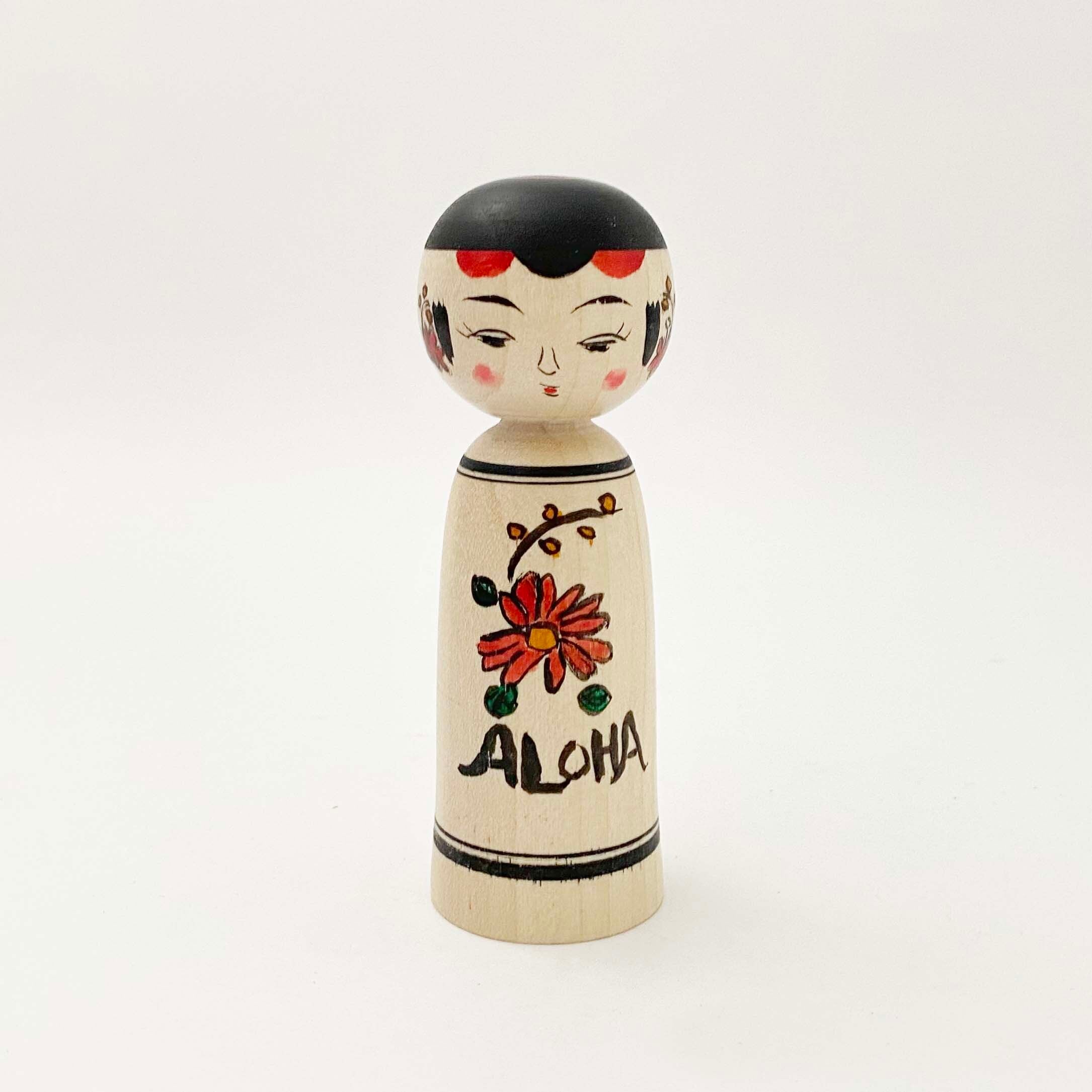 復刻フラこけし(弥治郎系 / 佐藤美喜子工人)小