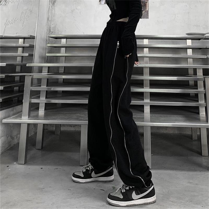 スプリングサマールーズカジュアルレディーススタイルジッパーパンツ ストリート 春物 夏物 ケッペル59454044260