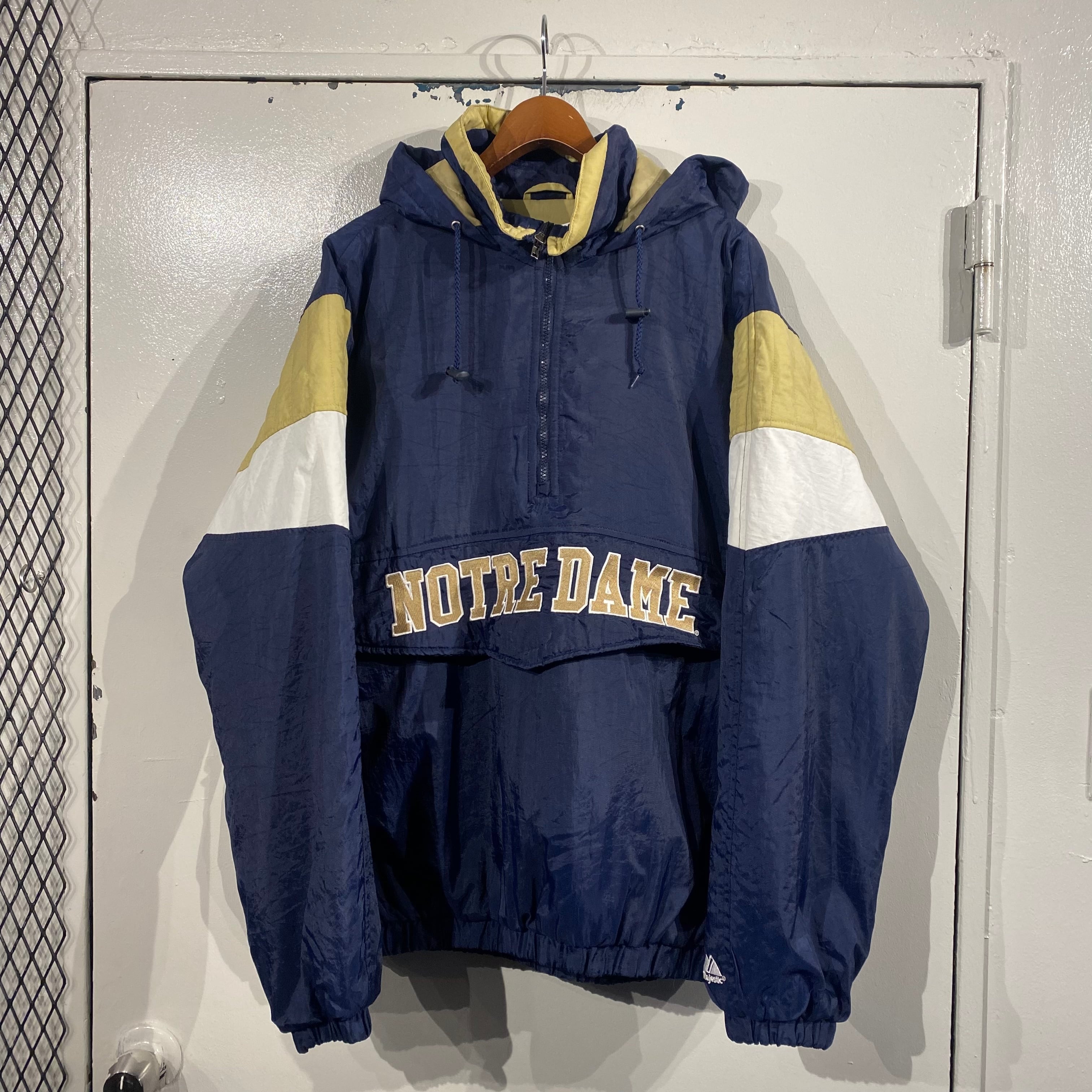 L』NOTRE DOME FIGHTING IRISH ノートルダム大学 中綿ナイロン