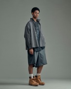 ADAM PATEK twill wide easy shorts (GRY) AP2618035