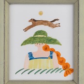 < Riie ／ ワカイリエ > 原画「草原の女の子」