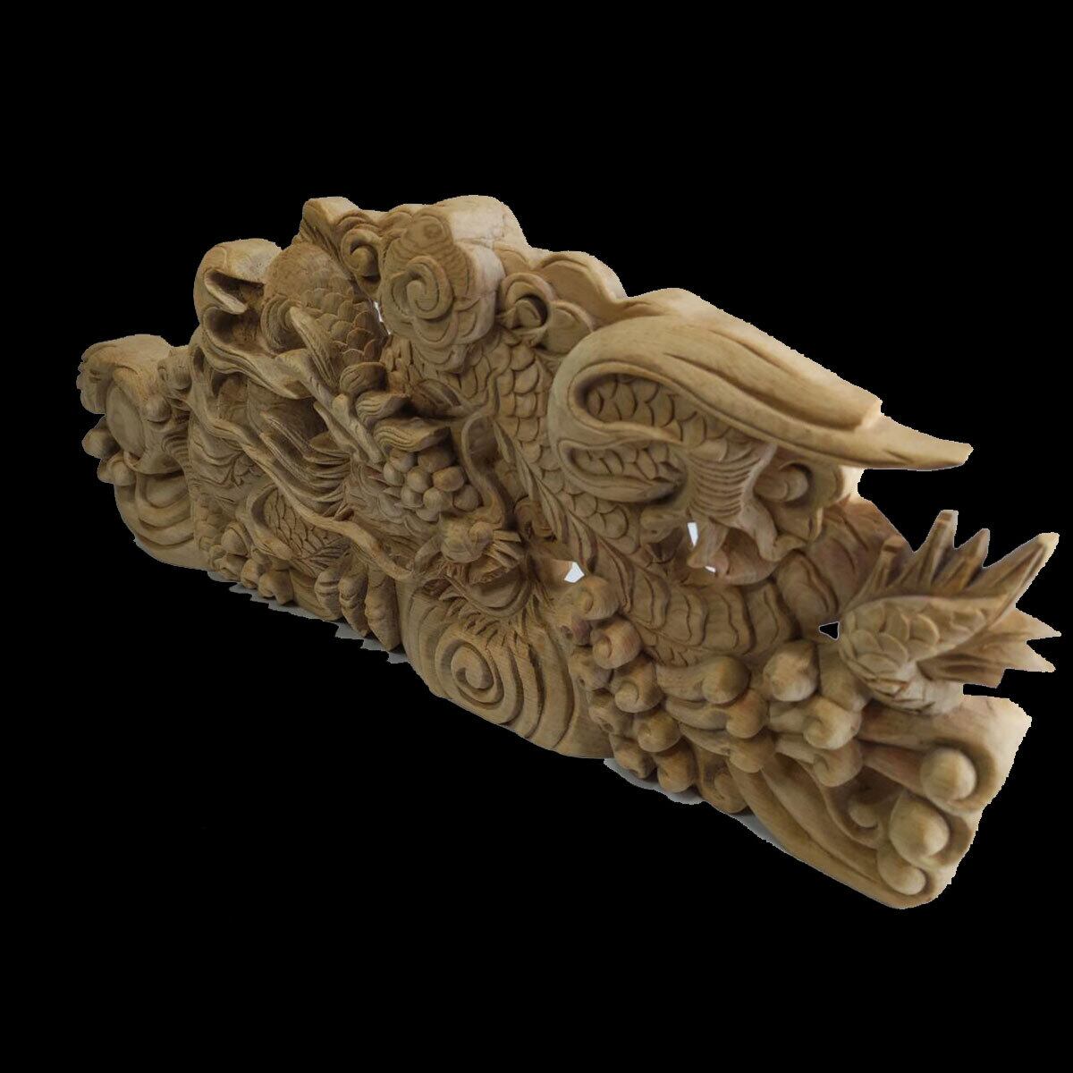 蟇股彫刻 玉龍（右）幅60㎝ | ㈱田中ソウケン