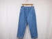 LAMOND” 1Pleats Denim Trouser Pants Fade Blue”