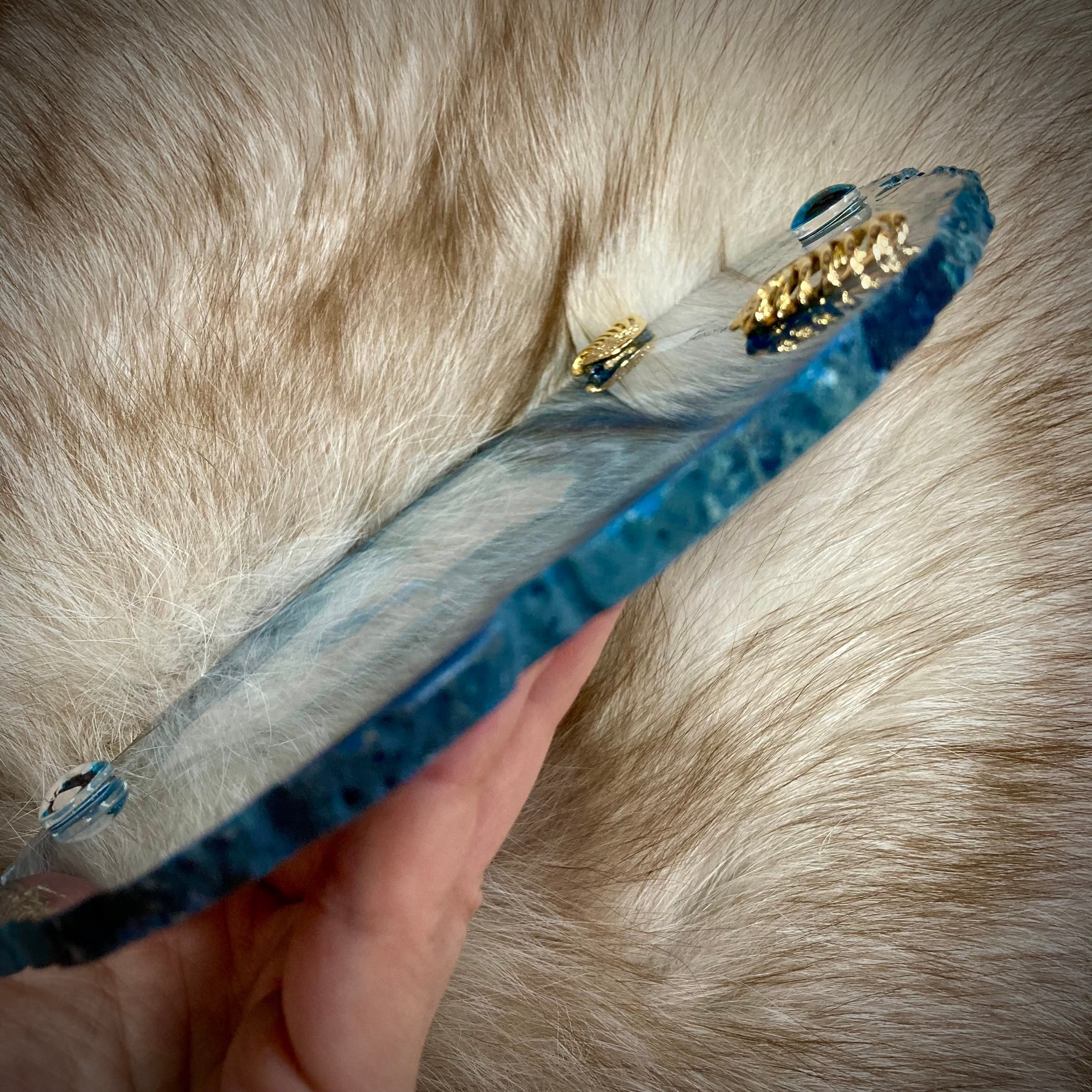 目玉瑪瑙のコースター/小物置き Agate coaster, small object holder