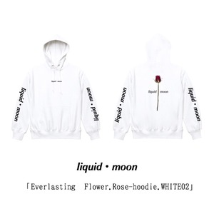 「Everlasting Flower.Rose-hoodie.WHITE02」