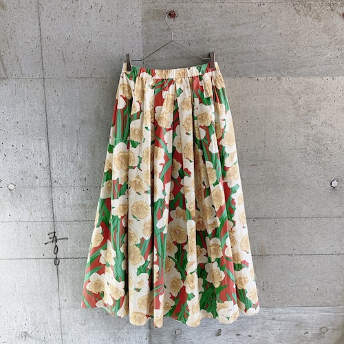 Theatre PRODUCTS Narcissus pattern long skirt