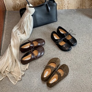 round toe flat shoes　m-0005