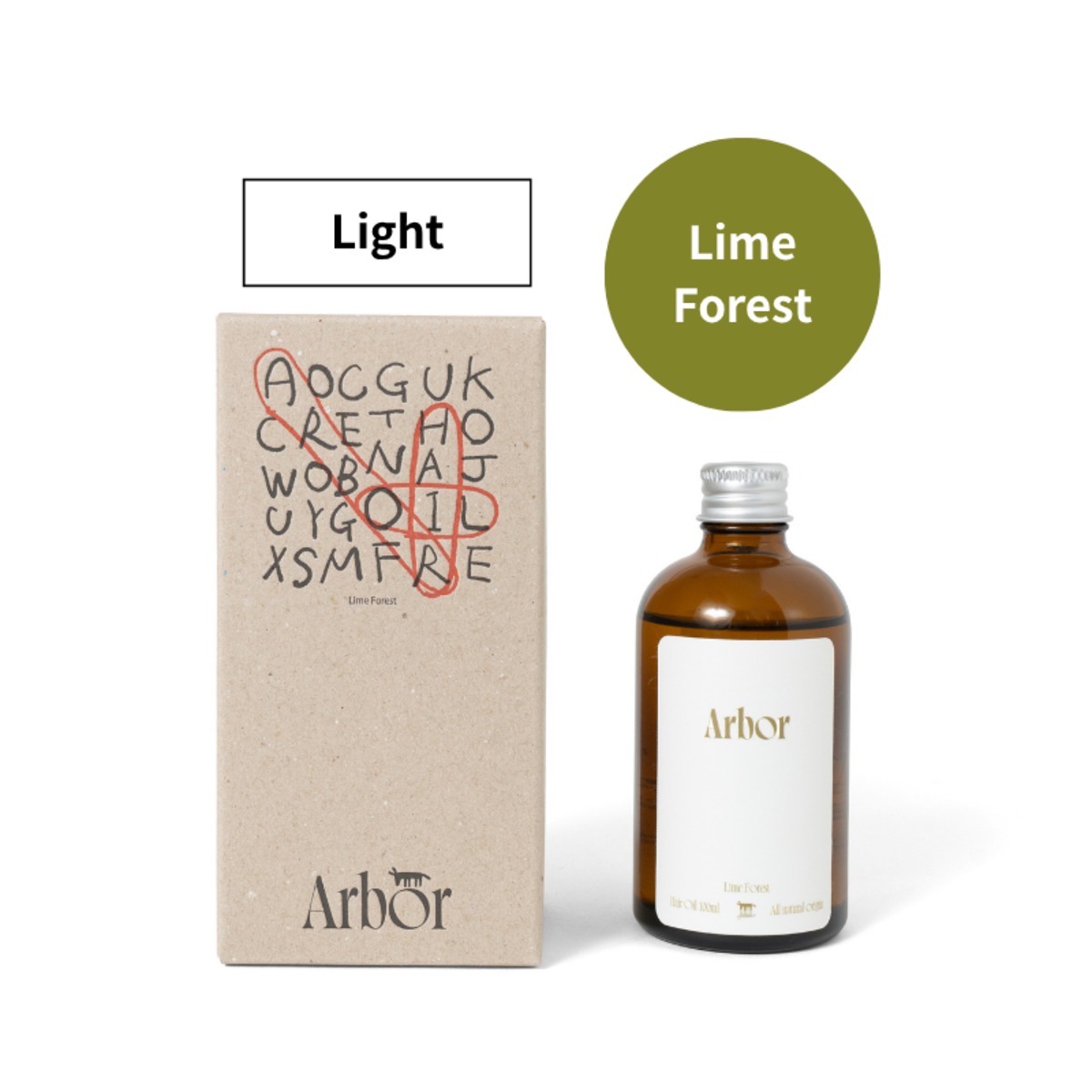 Arbor Hair Oil / Lime Forest | Arbor