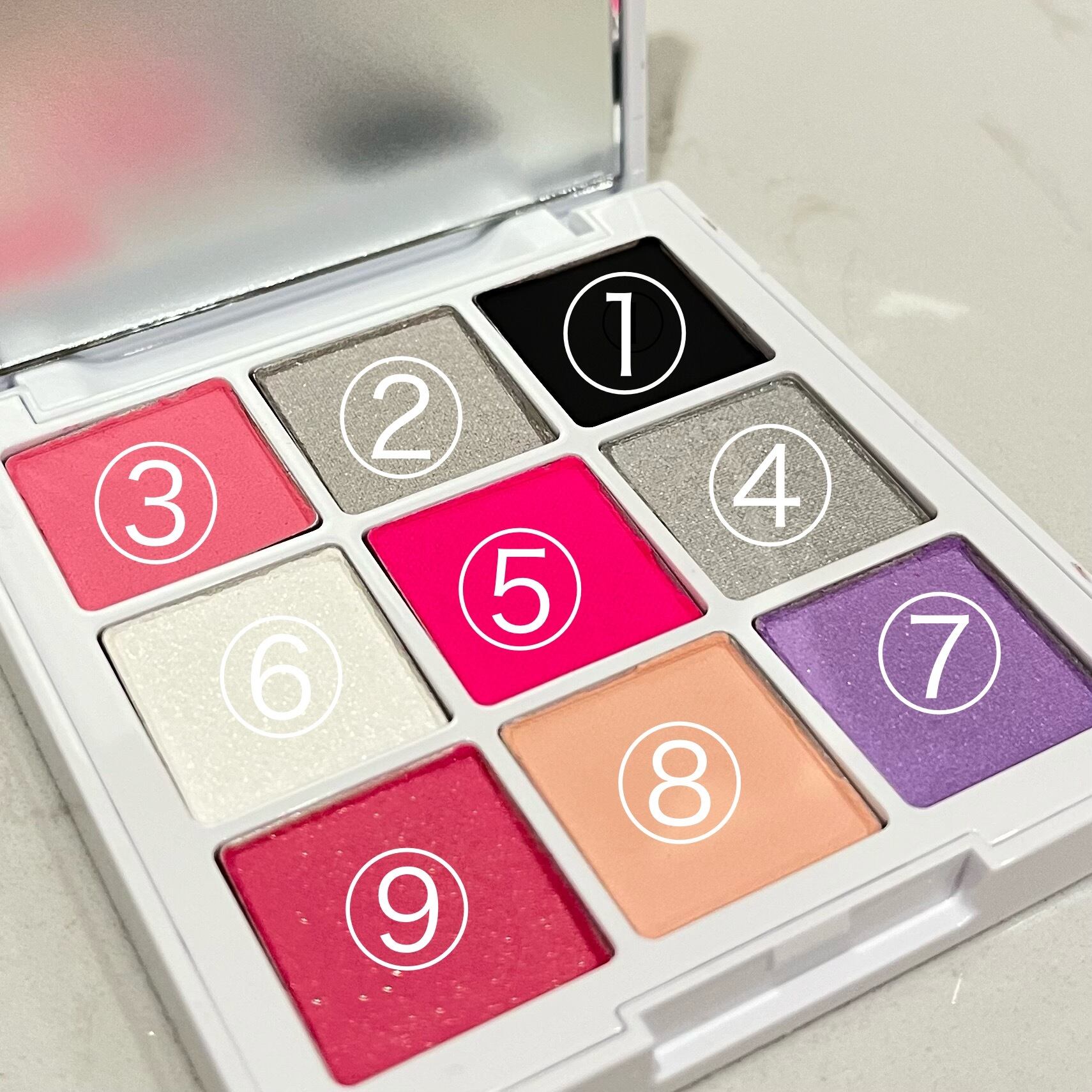 REVIアイシャドウ 9COLORS ピンク | REVI MEUP ルヴィ正規販売会社 