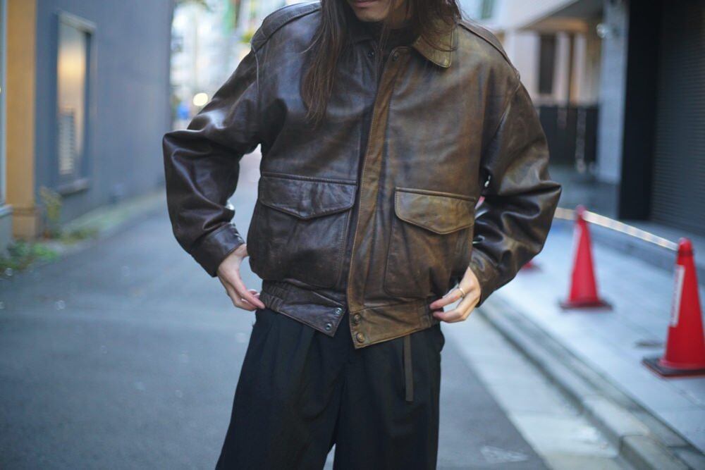 WILSONS] Vintage A-2 Style Leather Jacket [1990s-] Vintage Type A