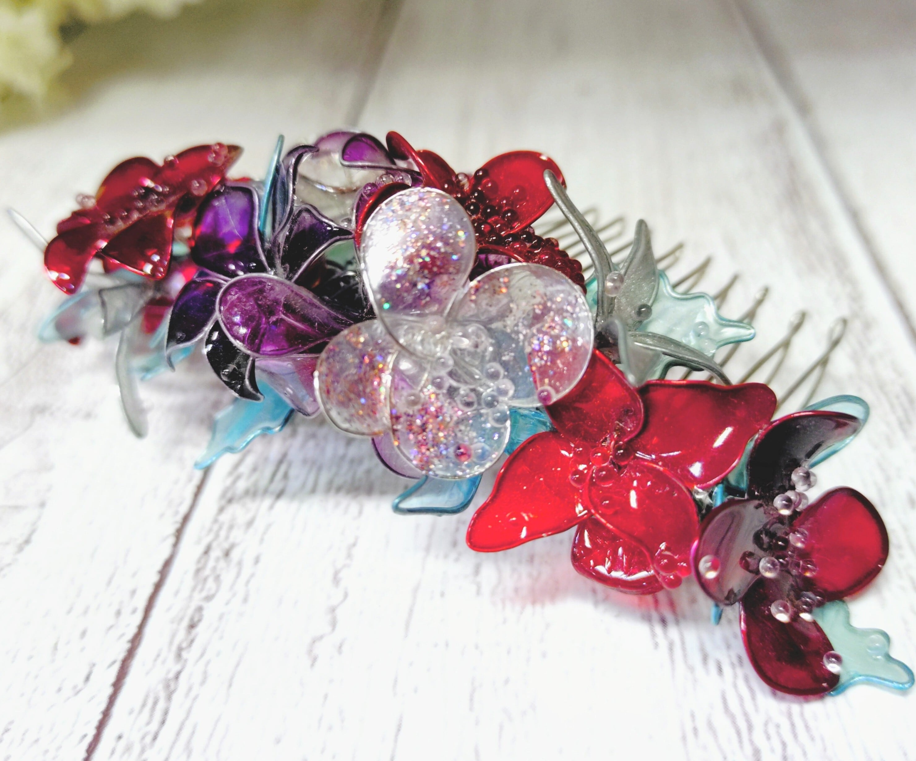 ビビットカラーの花畑・コーム