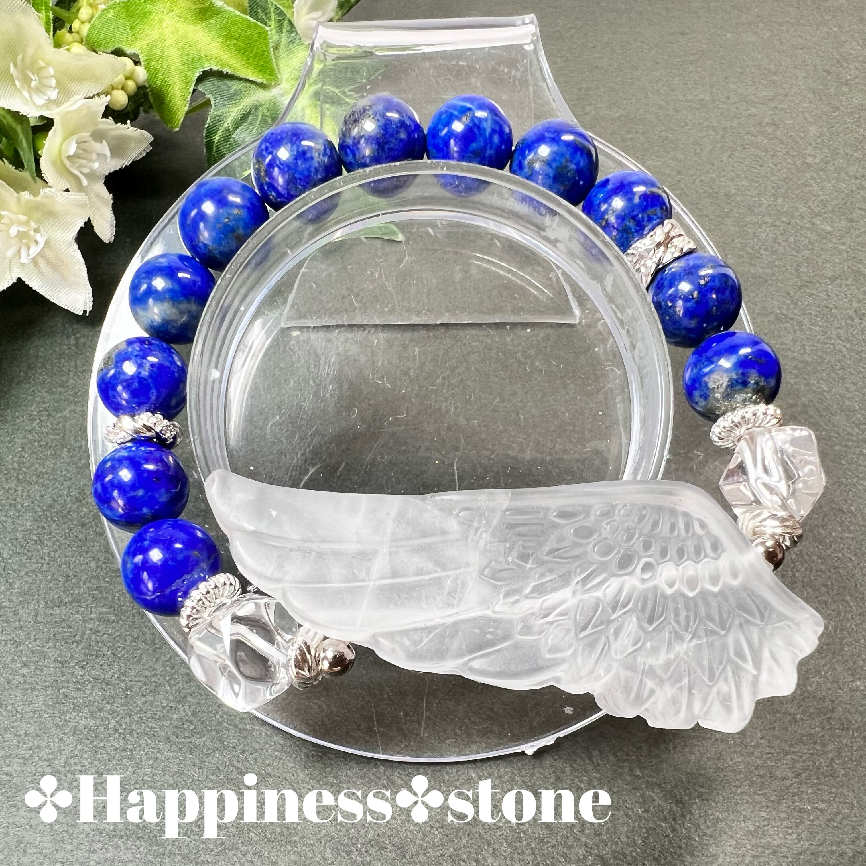 【ラピスラズリ羽根ブレスレットʚ♥ɞ】♡送料無料♡天然石 パワーストーン