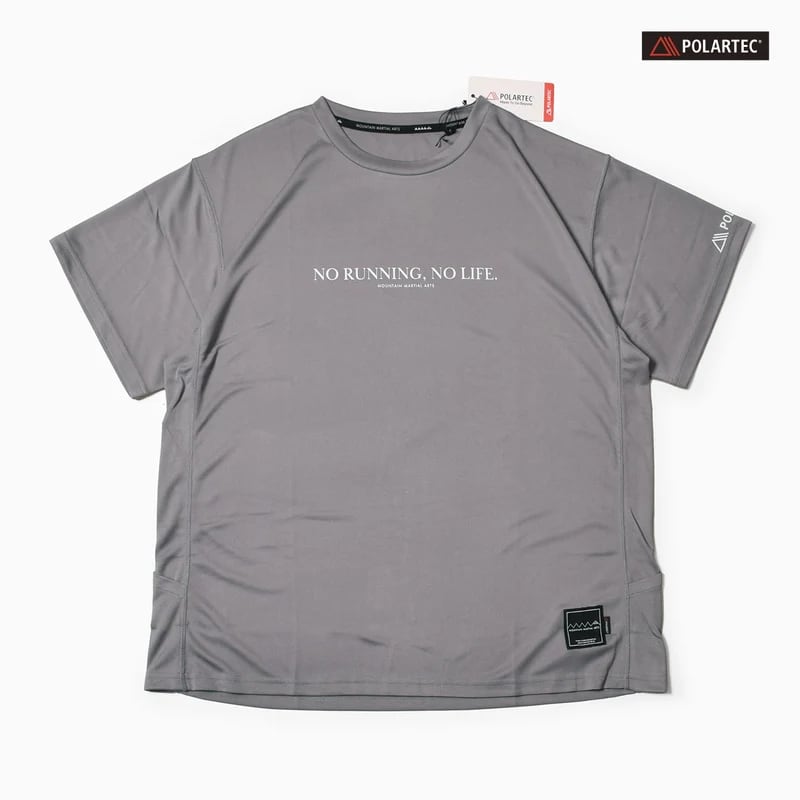 MMA(マウンテンマーシャルアーツ)MMA POLARTEC® NRNL Run Tee -Gray メンズレディースランニングTシャツ