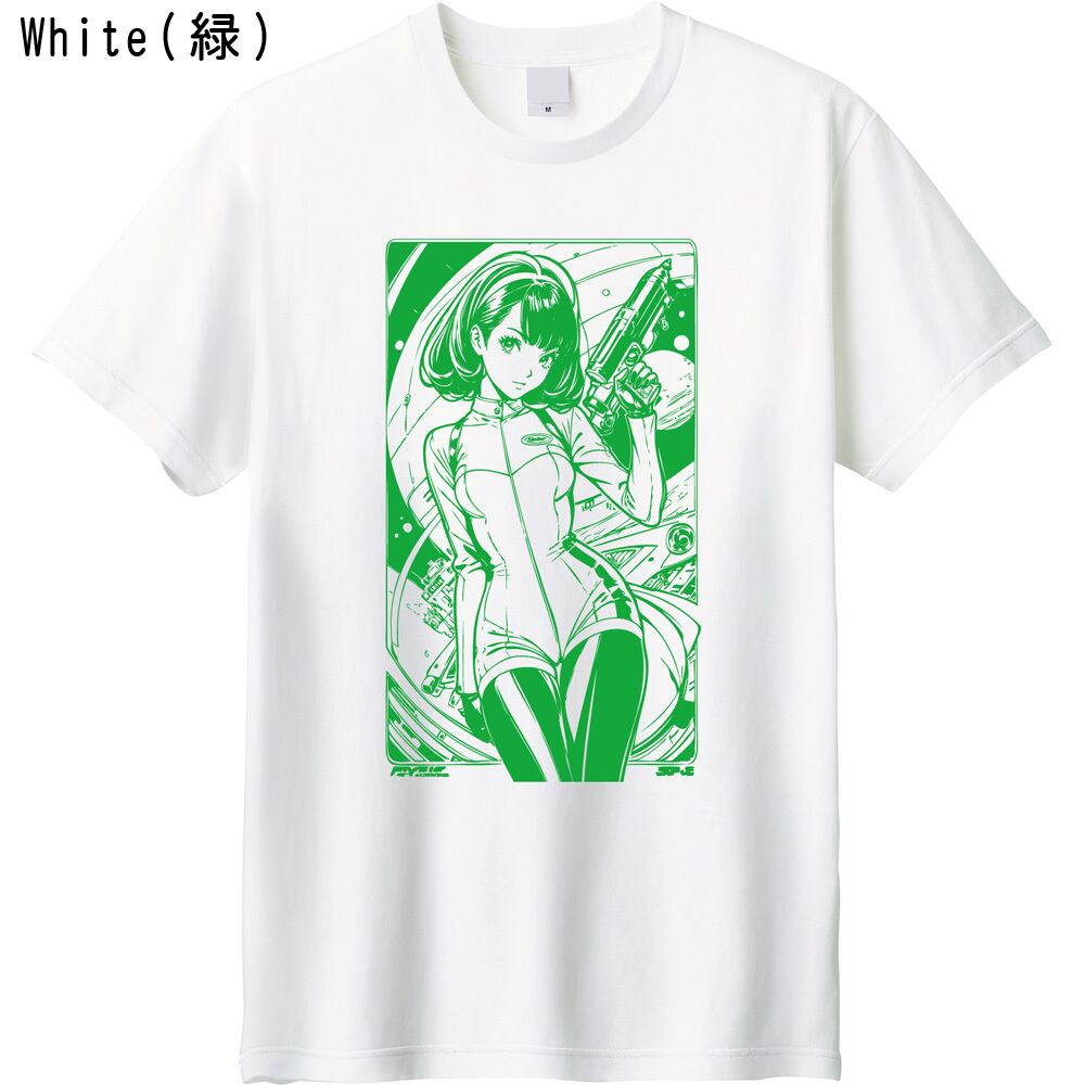全5色】レトロアニメ Tシャツ 80s 90s SF アニメ風 ポスター プリントT