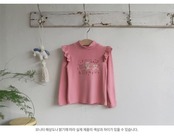 韓国子供服 / 26winter / puella FLO / ビジューT / キッズ / 冬服 *90~140*