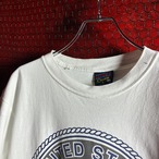 90s〜00s SOFFE US.NAVYリフレクター Tシャツ　ホワイト　ミリタリー