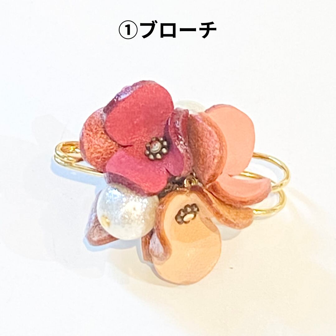 確認用＊手作りpath お花のブローチ＊｜レディース