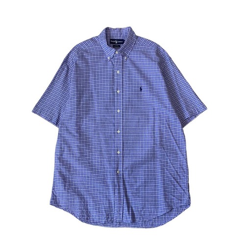 “90s Ralph Lauren” BLAKE short sleeve check shirt