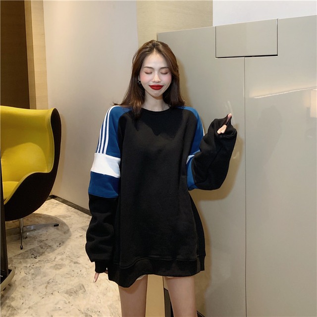 早い者勝ち 冬 バーカー 長袖 ラウンドネック 縫付 中・長セクション 快適である 小さい新鮮な 怠惰な風