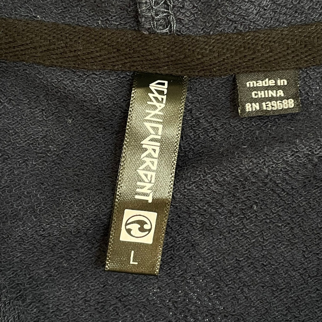 OCEAN CURRENT ジップアップ フルジップ パーカー スウェット フーディー 星 総柄 LARGE us古着