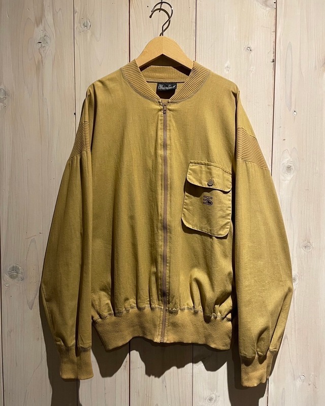 【a.k.a.C.a.k.a vintage】Beige Color Euro Vintage Loose Blouson Jacket