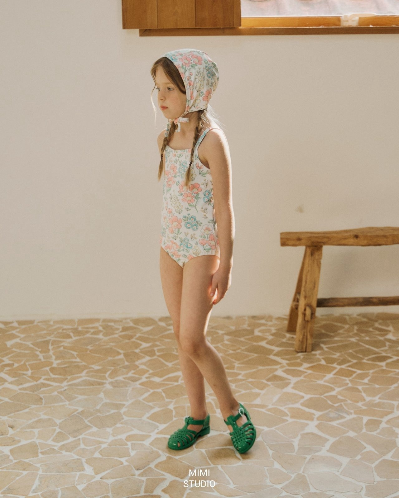 [bymimi] Flower Swimsuit / [바이미미] 플라워수영복