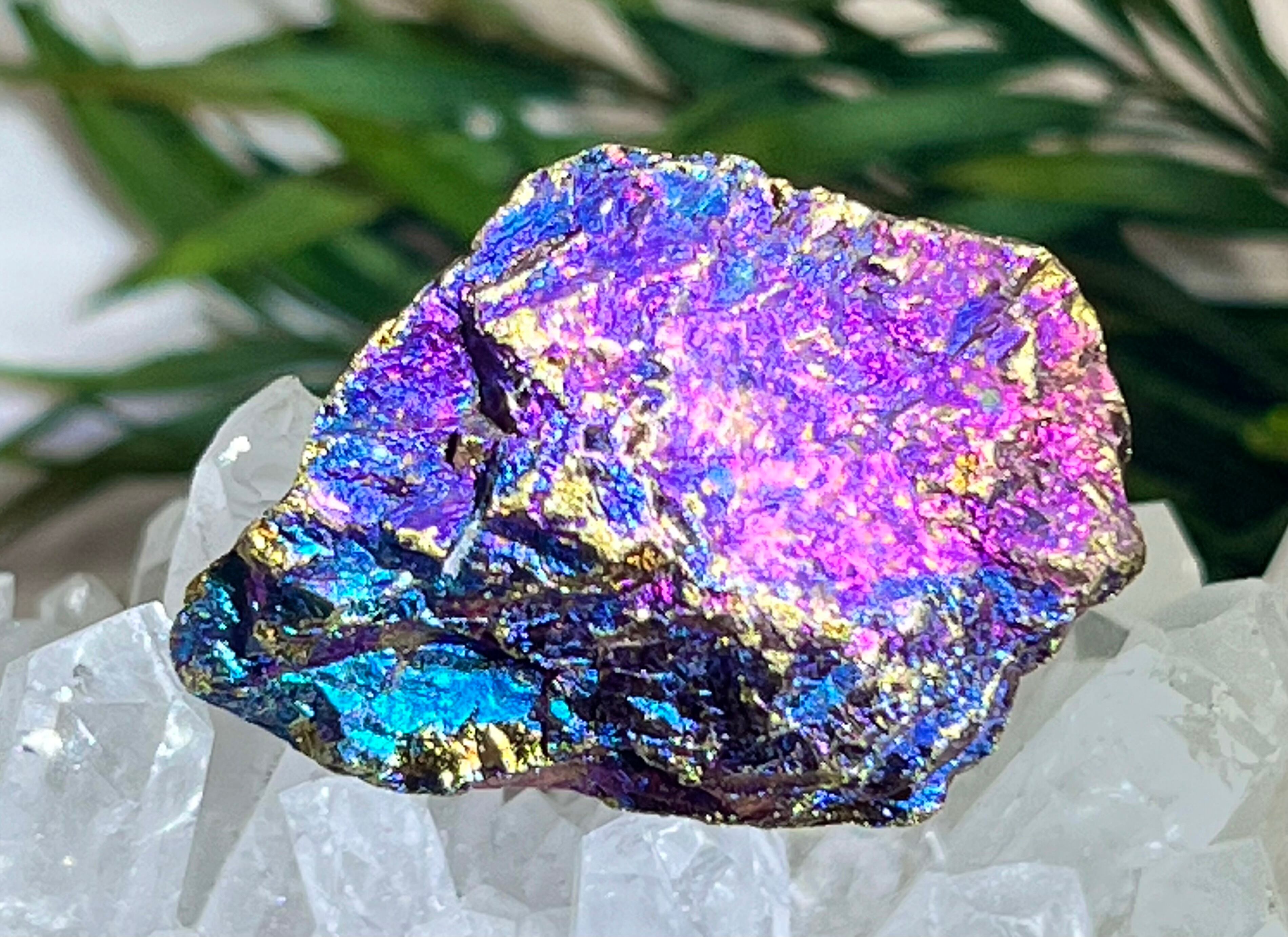 スモーキー クォーツ 虹入り パームストーン マダガスカル産 煙水晶