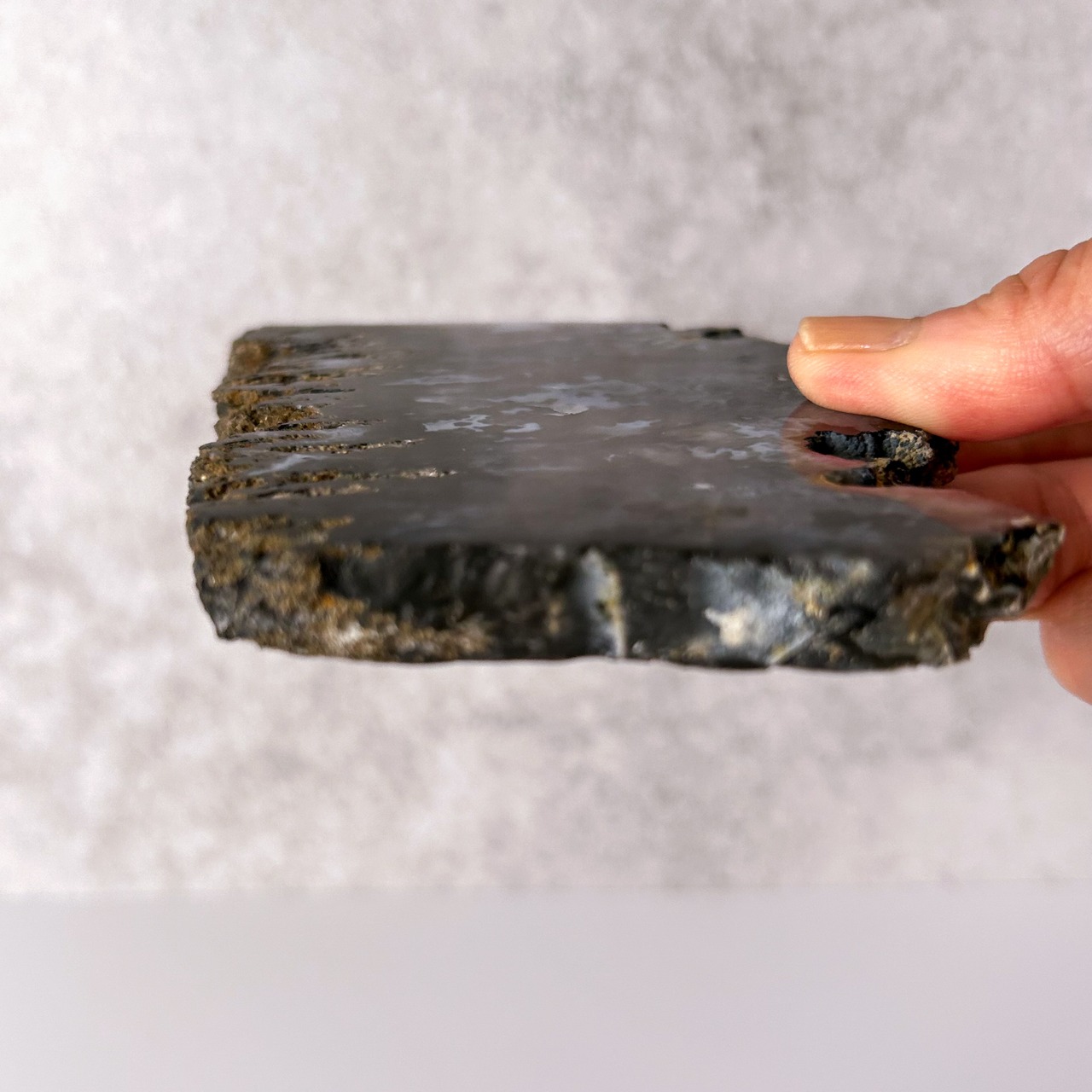 ブループルームアゲート プレート ＊ Blue Plume Agate ＊ 天然石