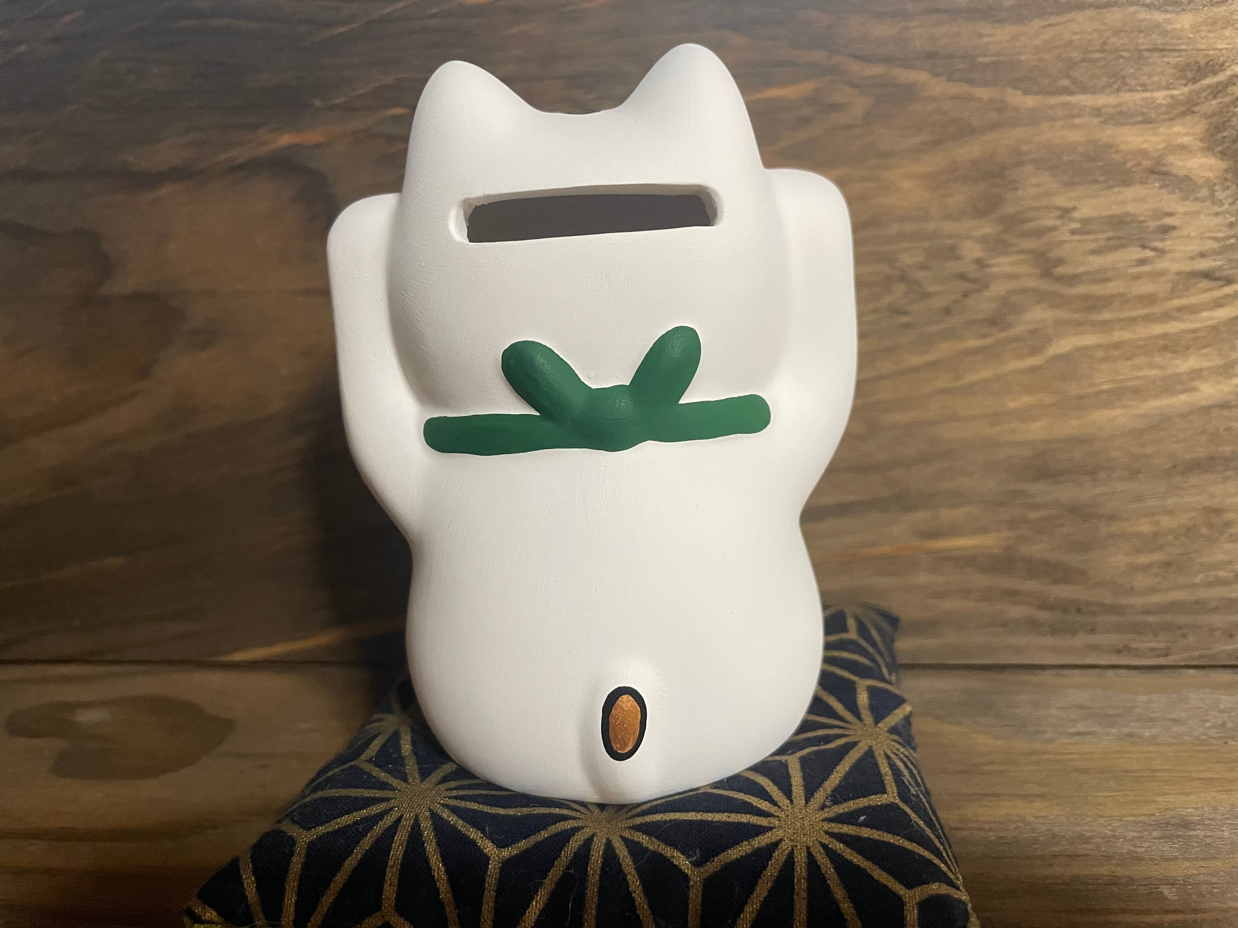 招き猫 白猫 貯金箱 | 11DO