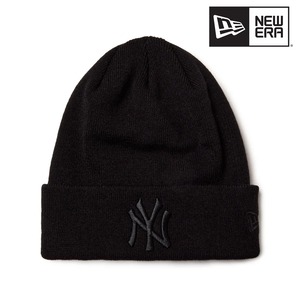 NEW ERA ニューエラ ベーシック カフニット ニューヨーク・ヤンキース Tonal Logo ブラック MLB ニット帽 ユニセックス 15119705