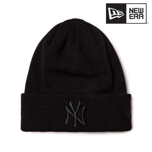 NEW ERA ニューエラ ベーシック カフニット ニューヨーク・ヤンキース Tonal Logo ブラック MLB ニット帽 ユニセックス 15119705