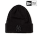 NEW ERA ニューエラ ベーシック カフニット ニューヨーク・ヤンキース Tonal Logo ブラック MLB ニット帽 ユニセックス 15119705