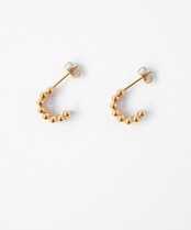 ダブルドットハーフフープピアス/023028