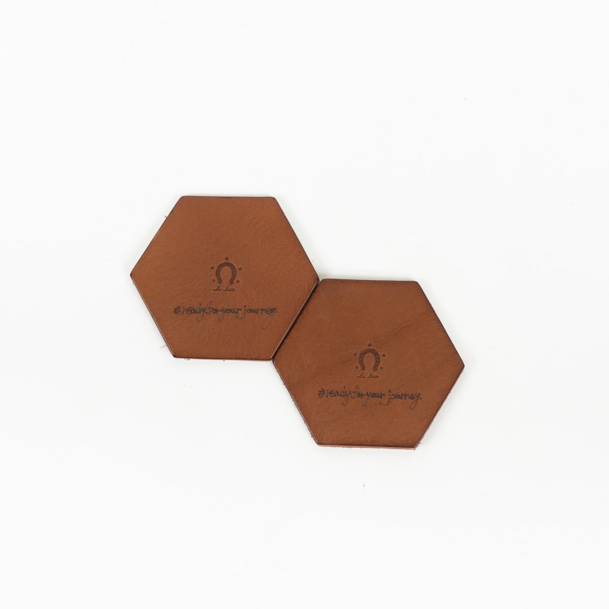 レザーコースター(2点セット) -#readyforyourjourney- | Laluce